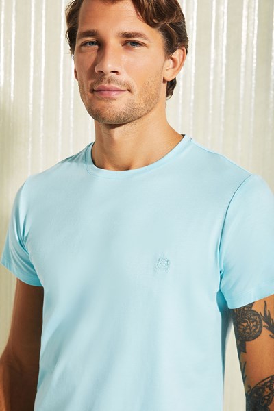 Erkek MAYO ERKEK TSHİRT ANdrej İşlemeli Modal Kısa Kollu T-shirt Ürün Kodu: 1M11METY241.002-C00150