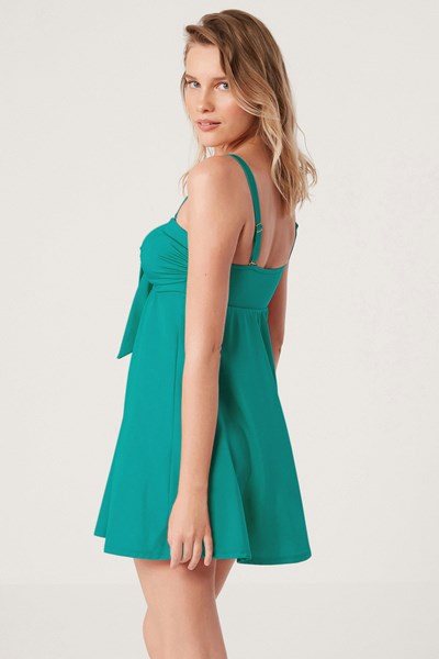 Kadın MAYO ELBISE Fraci Parlak Kumaş Düz Renk Elbise Mayo Ürün Kodu: 1M13MAEY221.004-C00246