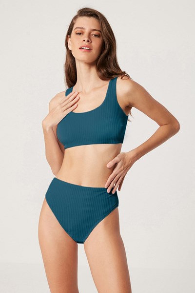 Kadın BIKINI Colo Kendinden Çizgi Dokulu Bikini Ürün Kodu: 1M13MBKY221.029-C00017