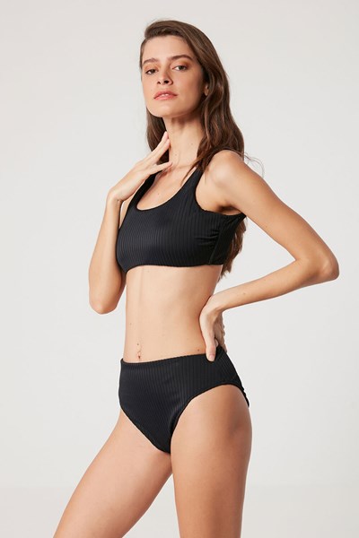 Kadın BIKINI Colo Kendinden Çizgi Dokulu Bikini Ürün Kodu: 1M13MBKY221.029-C00207