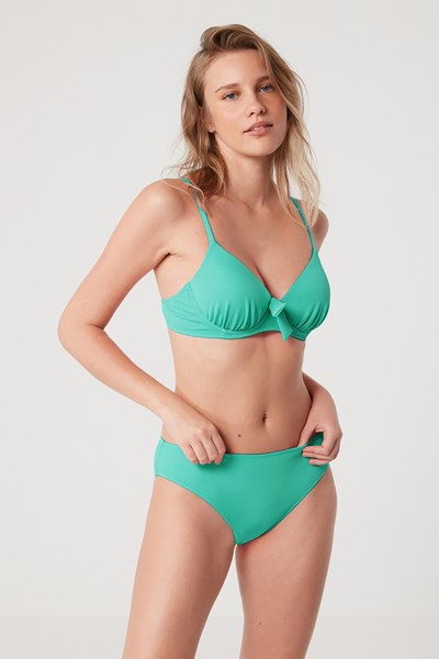 Kadın BIKINI Akatri Dokulu Düz Renk Destekli Bikini Ürün Kodu: 1M13MBKY221.041-C02062