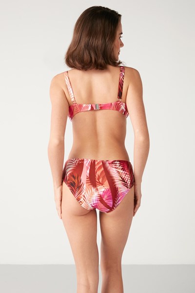 Kadın BIKINI Boho Palmiye Desenli Toparlayıcı Bikini  Ürün Kodu: 1M13MBKY231.038-C00184