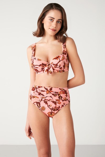 Kadın BIKINI Cany Çiçek Desenli Yüksek Bel Bikini Ürün Kodu: 1M13MBKY231.040-C00184