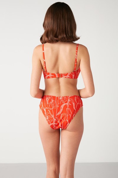 Kadın BIKINI Redo Lale Desenli Aksesuar Detay Bikini Ürün Kodu: 1M13MBKY231.053-C00116