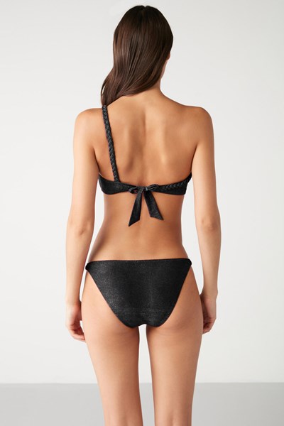 Kadın BIKINI Raju Örgü Detaylı Simli Kumaş Bikini Ürün Kodu: 1M13MBKY231.112-C00207