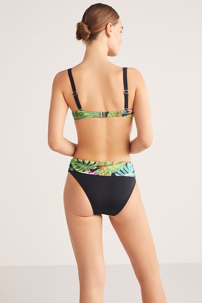 Kadın BIKINI Hoja Desenli Straplez Kaplı Bikini Ürün Kodu: 1M13MBKY241.003-C00207
