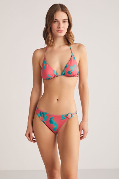 Kadın BIKINI Utes Desenli Aksesuarlı Üçgen Bikini Ürün Kodu: 1M13MBKY241.005-C00246