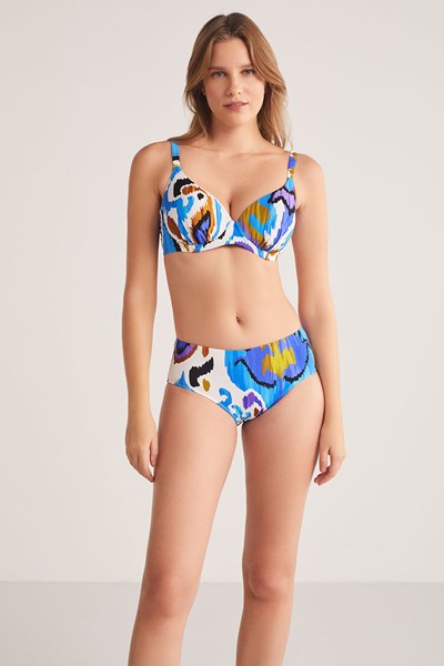Kadın BIKINI Ilda Renkli Desenli Toparlayıcı Bikini Ürün Kodu: 1M13MBKY241.010-C00145