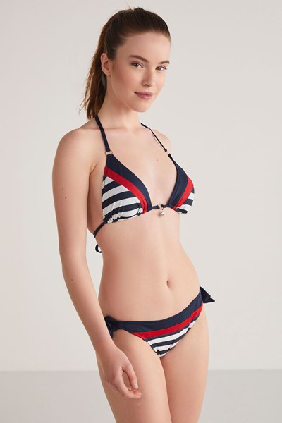 Kadın BIKINI Shell Desenli Üçgen Bikini Ürün Kodu: 1M13MBKY241.017-C00121