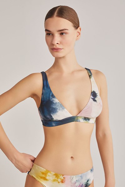 Kadın BIKINI Artes Renkli Desenli Üçgen Bikini Ürün Kodu: 1M13MBKY241.022-C00184