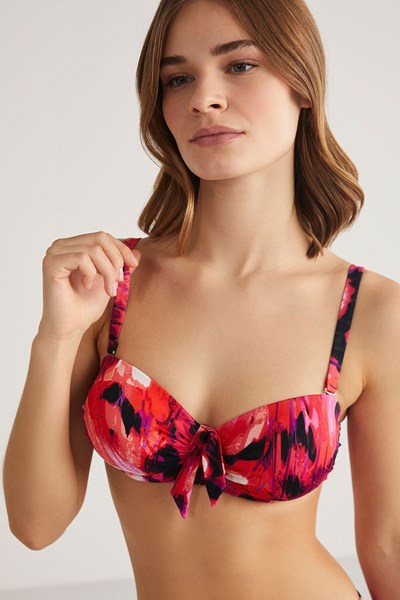 Kadın BIKINI Mariposa Desenli Kaplı Straplez Bikini Ürün Kodu: 1M13MBKY241.056-C00165