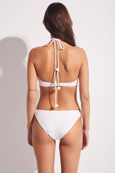Kadın BIKINI Rozali Dokulu Kumaş Gül Detaylı Bikini Ürün Kodu: 1M13MBKY241.065-C00047
