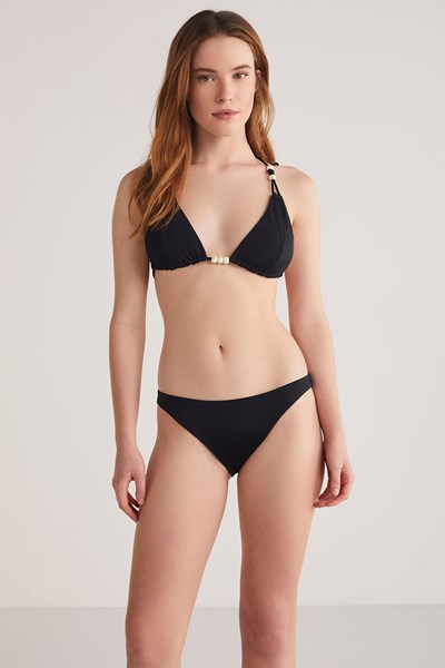 Kadın BIKINI Bella Boncuk Detaylı Üçgen Bikini  Ürün Kodu: 1M13MBKY241.066-C00207
