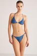 Talia Simli Kumaşlı Üçgen Bikini