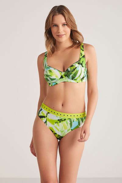 Zeleni Taş Detaylı Toparlayıcı Bikini