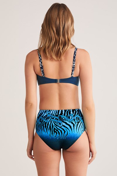 Kadın BIKINI Flam Desenli Straplez Bikini Ürün Kodu: 1M13MBKY241.136-C00145