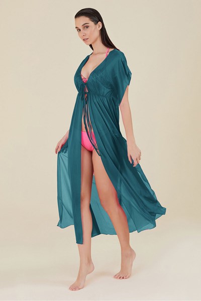 Kadın KOM PAREO Wiona Önden Açık Uzun Plaj Elbise Ürün Kodu: 1M13MPKY141.003-C00017