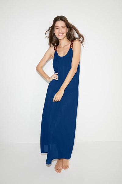 Kadın KOM PAREO Bethor Zincir Detay Düz Renk Elbise Ürün Kodu: 1M13MPKY221.020-C00121