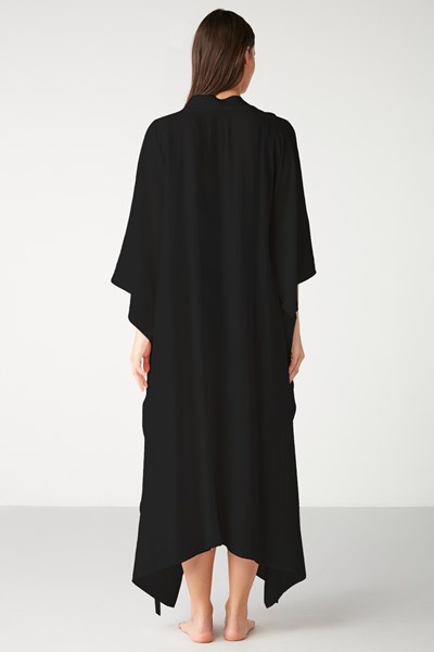 Kadın KOM PAREO Berry Düz Renk Bağlamalı Uzun Elbise Ürün Kodu: 1M13MPKY231.004-C00207
