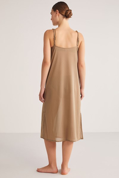 Kadın KOM PAREO Linda Askısı Zincir Detaylı Uzun Elbise Ürün Kodu: 1M13MPKY241.011-C00087