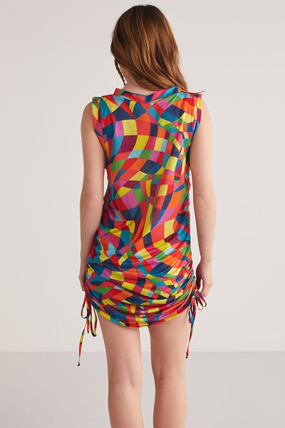 Kadın KOM SPORTS Rainbow Geometrik Desenli Elbise Ürün Kodu: 1M13MSPY241.027-C00184