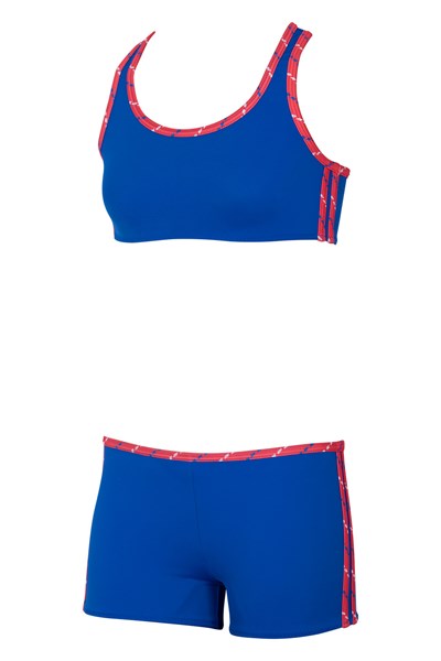 Sport Kontrast Şerit Çocuk Bikini Takımı