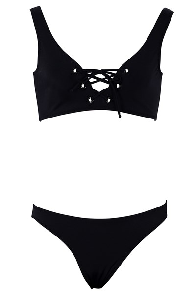 Lolita Neon Renkli Kız Çocuk Bikini Takım