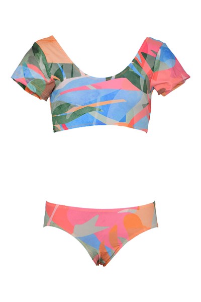Kız Çocuk KIZ ÇOCUK BIKINI Lilia Desenli Crop Bikini Takımı Ürün Kodu: 1M14MCBY241.005-C00176
