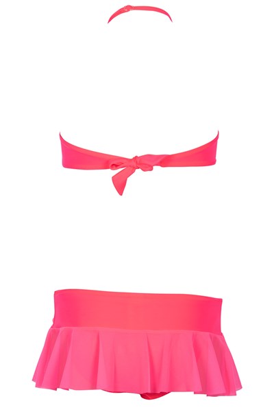 Kız Çocuk ÇOCUK UCLU PARCA Aluna Çiçek Aksesuar Etekli Bikini Takım Ürün Kodu: 1M14MUCY231.002-C00166