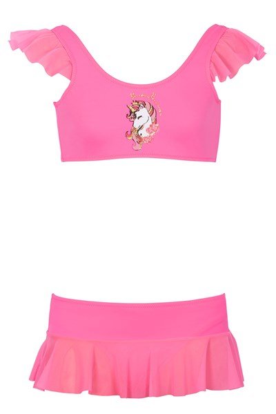 Kız Çocuk ÇOCUK UCLU PARCA Diva Unicorn Baskı Etekli Bikini Takım Ürün Kodu: 1M14MUCY231.004-C00184