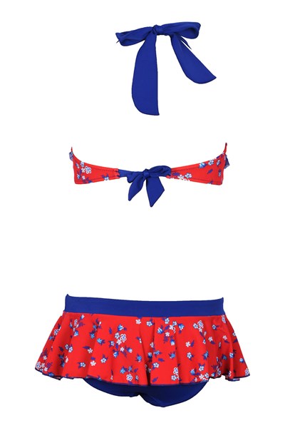 Kız Çocuk ÇOCUK UCLU PARCA Peggy Çiçek Desen Etekli Bikini Takımı Ürün Kodu: 1M14MUCY241.002-C00116