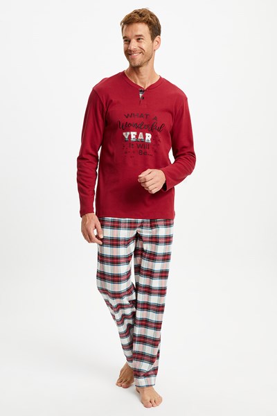 Wonder Düğmeli Erkek Pijama Takımı
