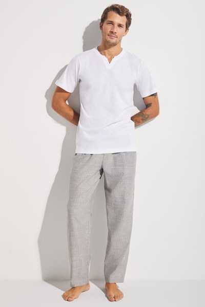 Erkek PANTOLON India Çizgili Dokuma Cepli Pijama Altı Ürün Kodu: 1U11CPTY241.001-C00079