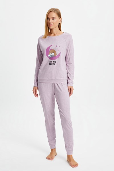 Panda Baskılı Pijama Takımı
