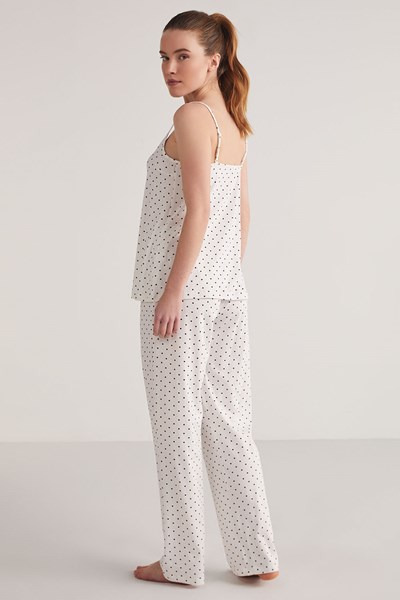Kadın BAYAN PIJAMA Polka Askılı Pijama Takımı Ürün Kodu: 1U13CPJY241.002-C00018