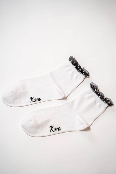 Kadın CORAP YERLI Lucky Fırfır Detaylı Çorap Ürün Kodu: 3A13CCRK241.003-C00018
